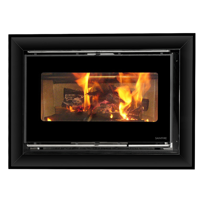 Chimenea de fuego real ultrafina rectangular