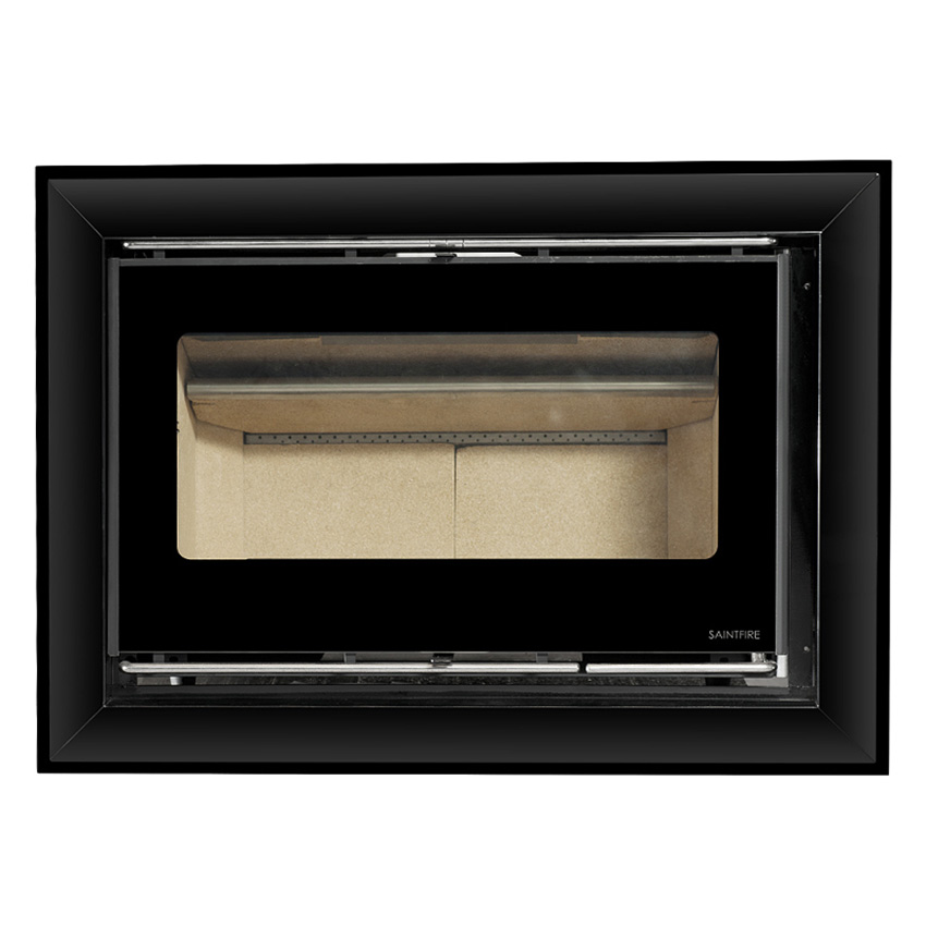 Chimenea de fuego real ultrafina rectangular